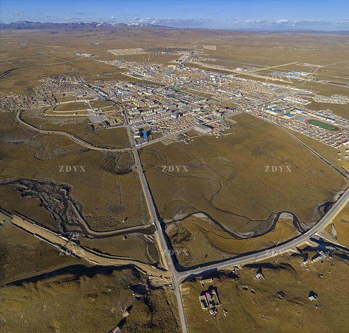 黄南州泽库县全景01 panorama of zeku county huangnan
